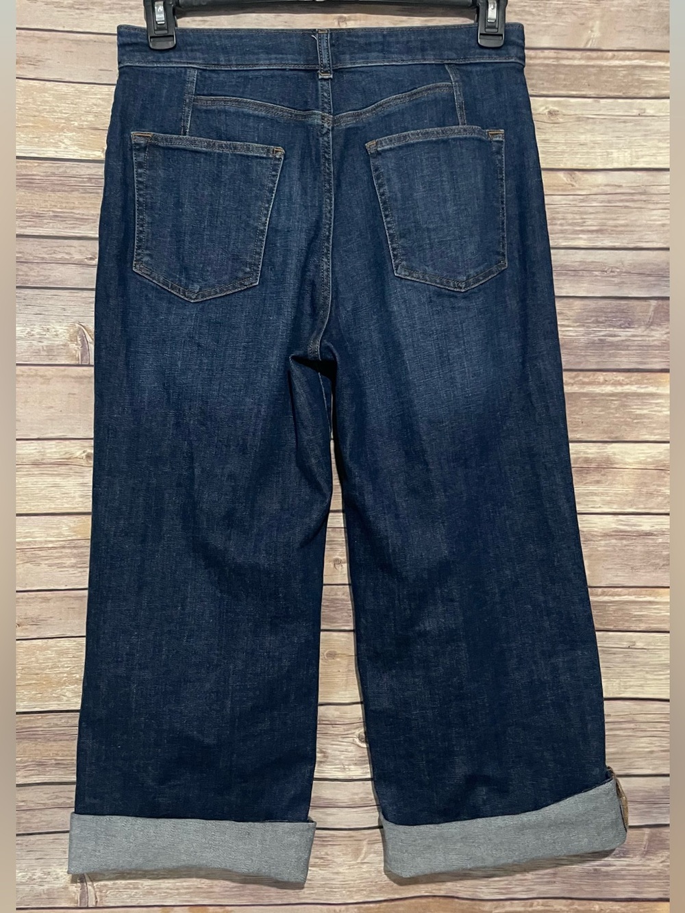 Pilcro Cuff Crop Sz 29 High Rise Straight Leg Jeans - Picture 9 of 11